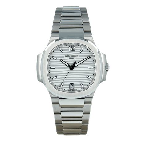 women's wrist patek philippe nautilus|Ladies' Nautilus Silver Dial Stainless Steel 7118/1A .